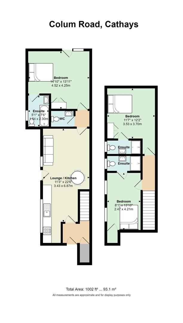 Floorplan for Colum Road, Cathays